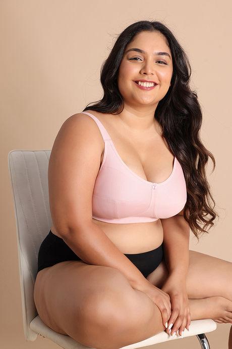 Zivame True Curv Double Layered Non Wired Full Coverage Super Support Bra - Silver Pink — image 5